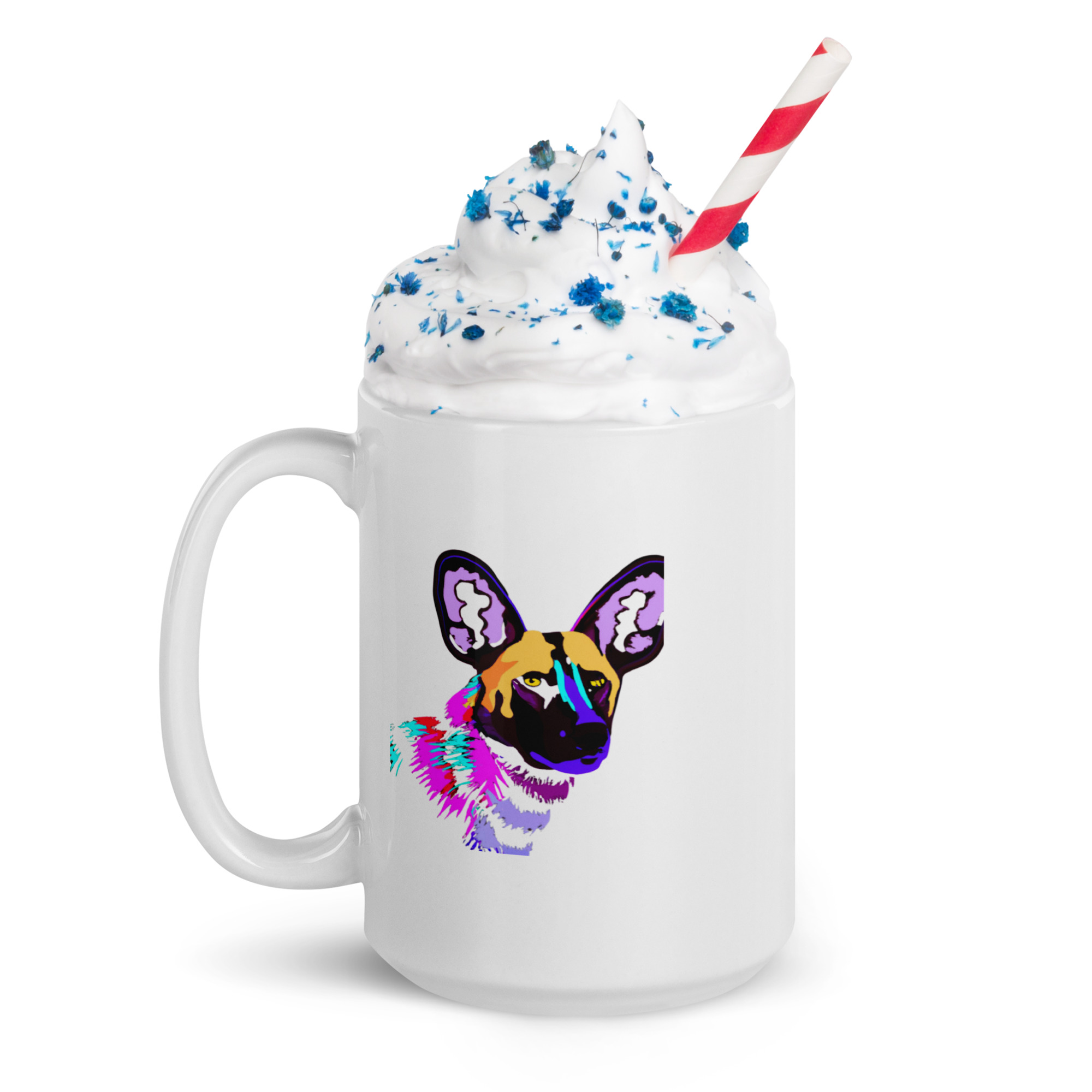 Wild Dog White glossy mug - Image 2